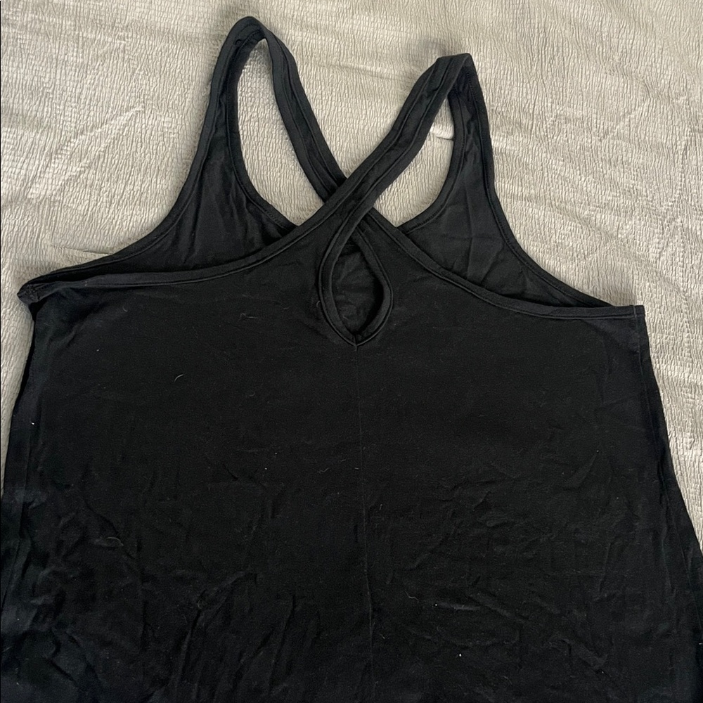 Under Armour Black Tank Top with Pink Logo - Picture 7 of 8